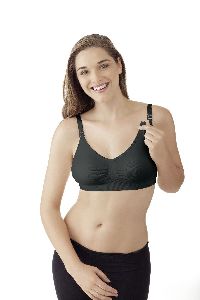 Szoptatós melltartó, fekete, méret L / 101038702 (old code:  010.0006)